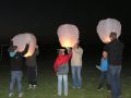 Jubilee beacon: Launching sky lanterns (John McCullough June 2012)