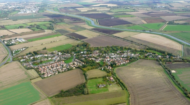 Little Thetford from the air