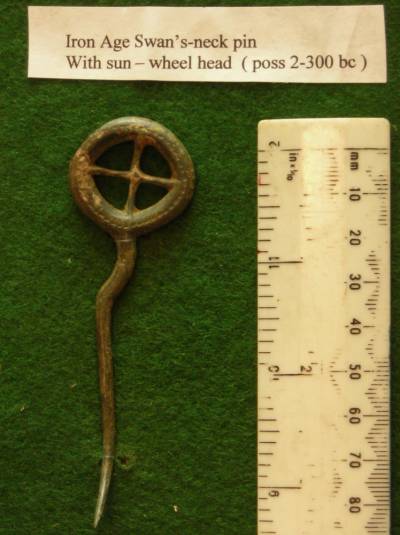 Iron Age Swans Neck Pin