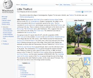 Little Thetford on Wikipedia