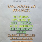 Une Soirée en France, in English